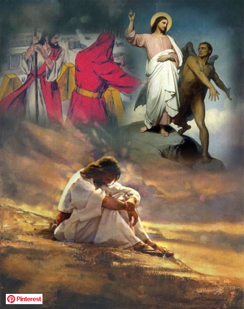 Jesús tentado en el desierto